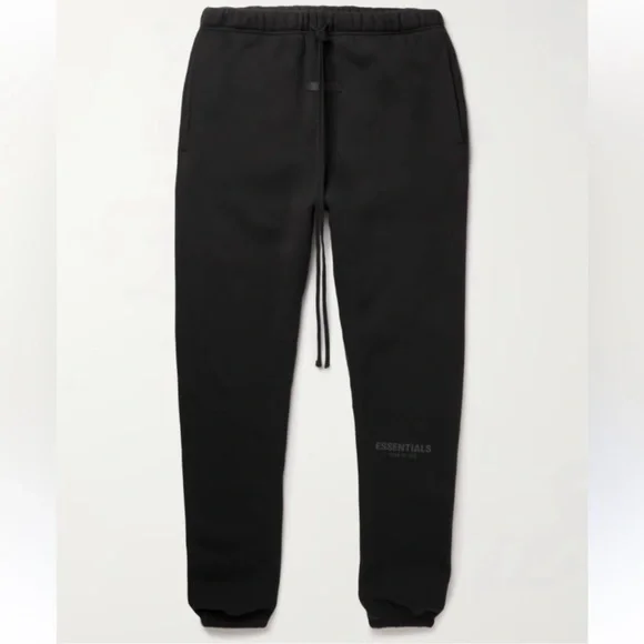 NEW Fear of God Essentials Sweatpants Stretch Limo Size SMALL Black - Picture 2 of 6